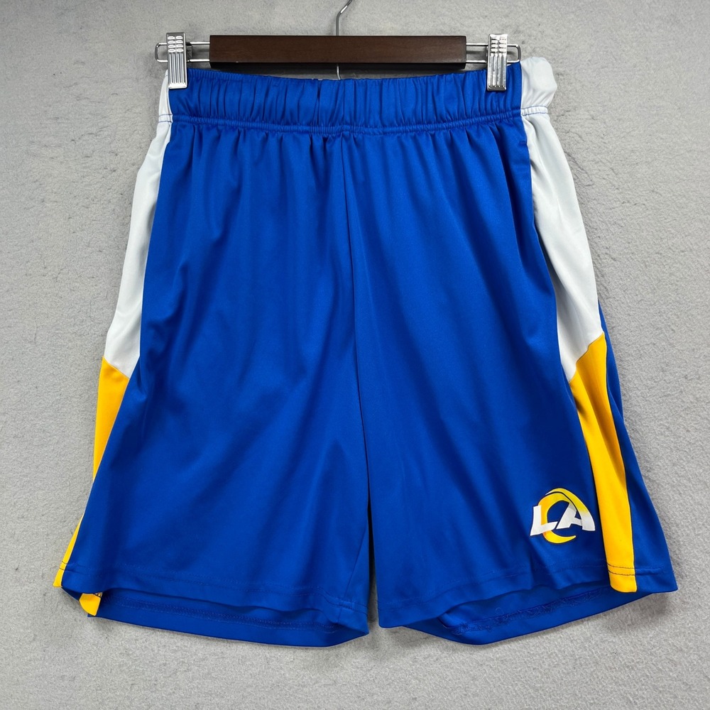 Los Angeles Rams Fanatics Sports Shorts Mens S Blue Performance Athletic NFL Gym